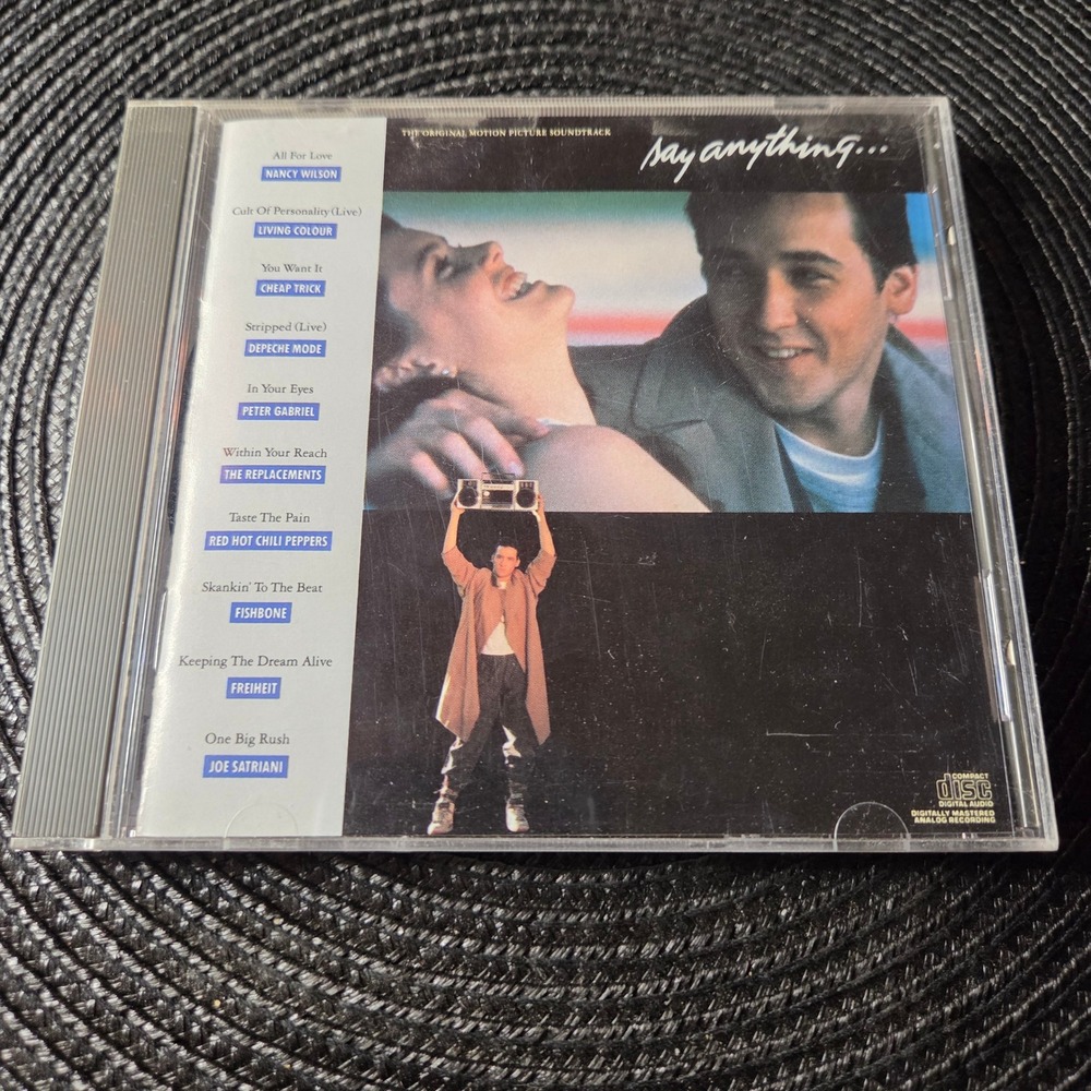 Say Anything Motion Picture Soundtrack CD 1989 WTG Peter Gabriel Vintage